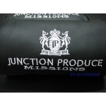 หมอนรองคอ หนัง สีดำ แต่งสไตล์ วีไอพี VIP JUNCTION PRODUCE V.2